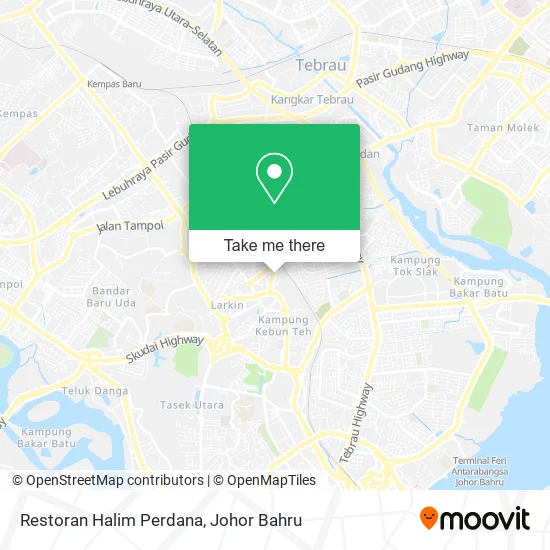 Restoran Halim Perdana map