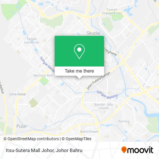 Itsu-Sutera Mall Johor map