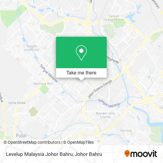 Levelup Malaysia Johor Bahru map