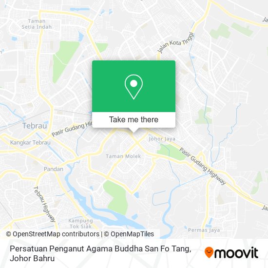 Persatuan Penganut Agama Buddha San Fo Tang map