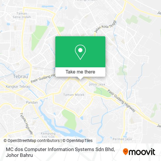 MC dos Computer Information Systems Sdn Bhd map