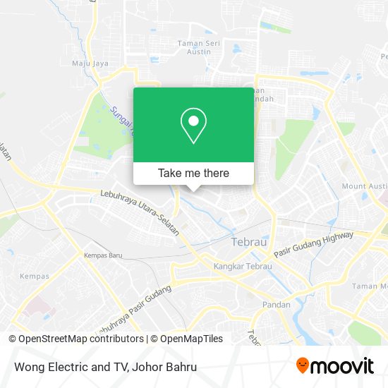 Wong Electric and TV map