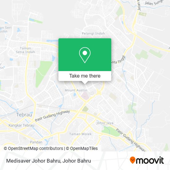 Medisaver Johor Bahru map