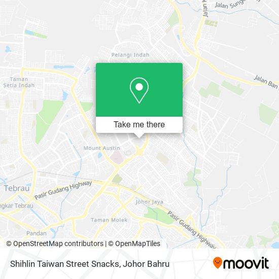 Shihlin Taiwan Street Snacks map