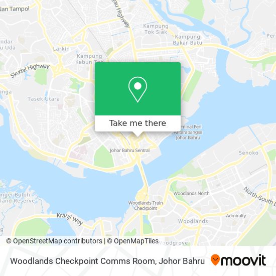 Woodlands Checkpoint Comms Room map