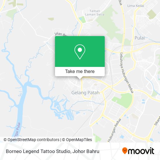 Borneo Legend Tattoo Studio map