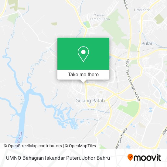 UMNO Bahagian Iskandar Puteri map