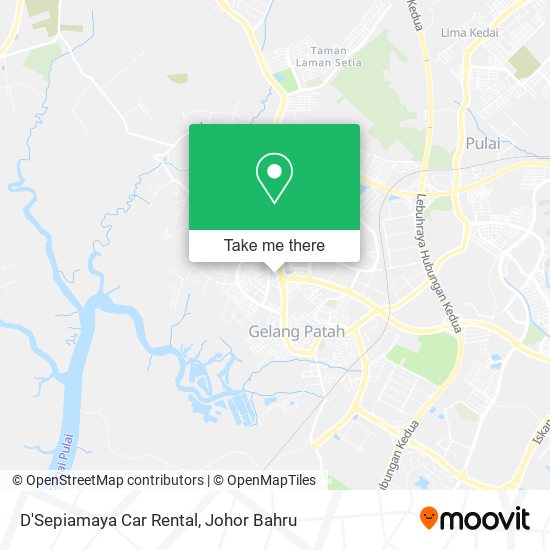 D'Sepiamaya Car Rental map