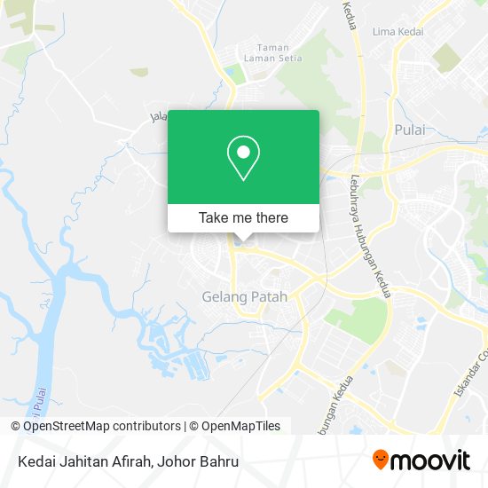 Kedai Jahitan Afirah map