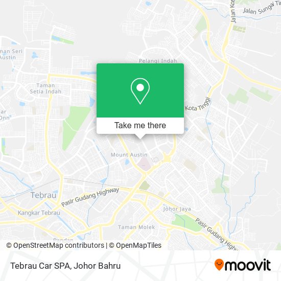 Tebrau Car SPA map