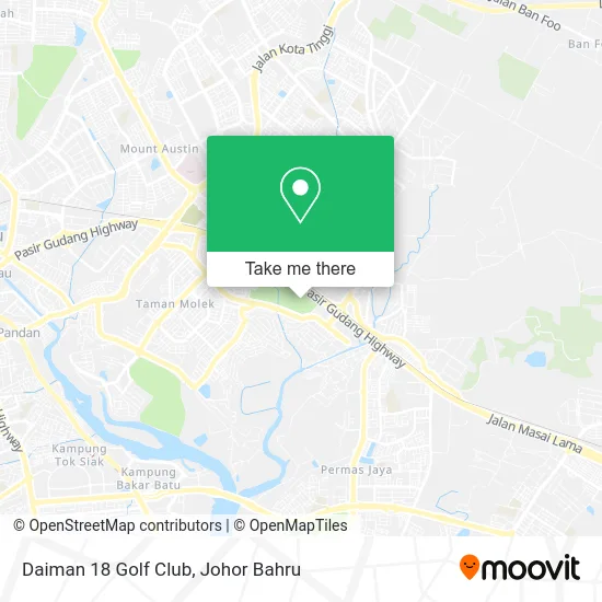Daiman 18 Golf Club map