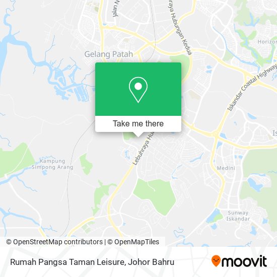 Rumah Pangsa Taman Leisure map