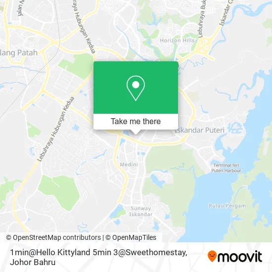 1min@Hello Kittyland 5min 3@Sweethomestay map