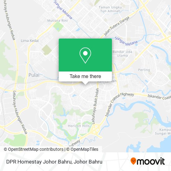 DPR Homestay Johor Bahru map