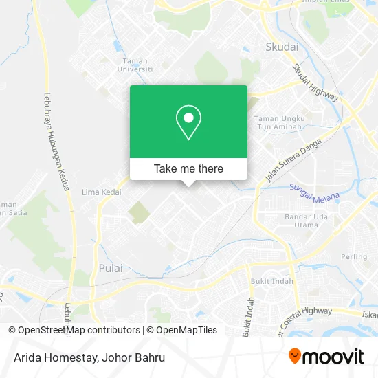 Arida Homestay map