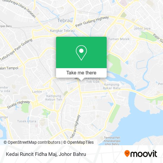 Kedai Runcit Fidha Maj map