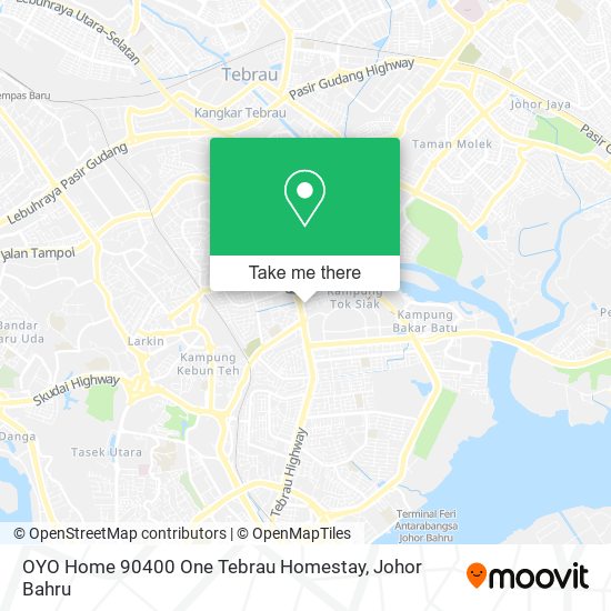 OYO Home 90400 One Tebrau Homestay map