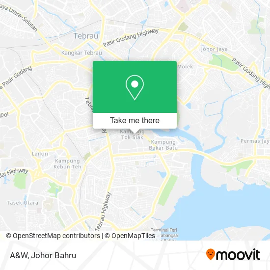 A&W map