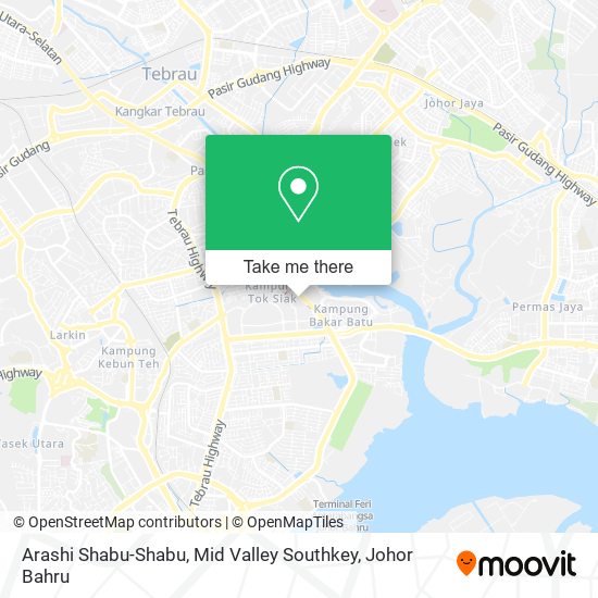 Arashi Shabu-Shabu, Mid Valley Southkey map