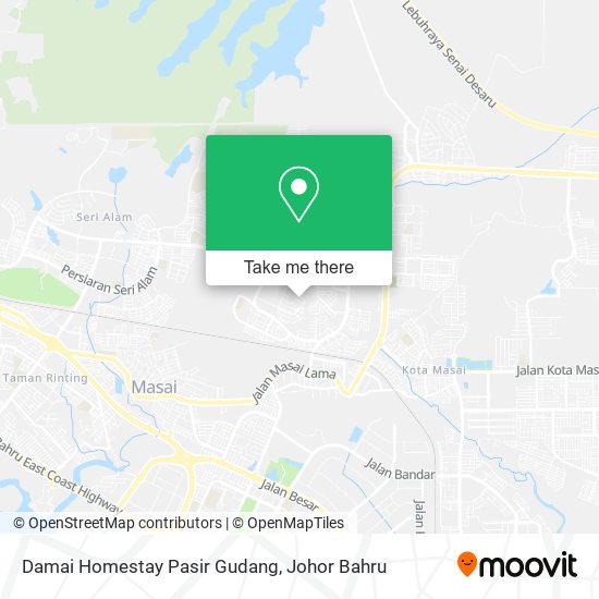 Damai Homestay Pasir Gudang map
