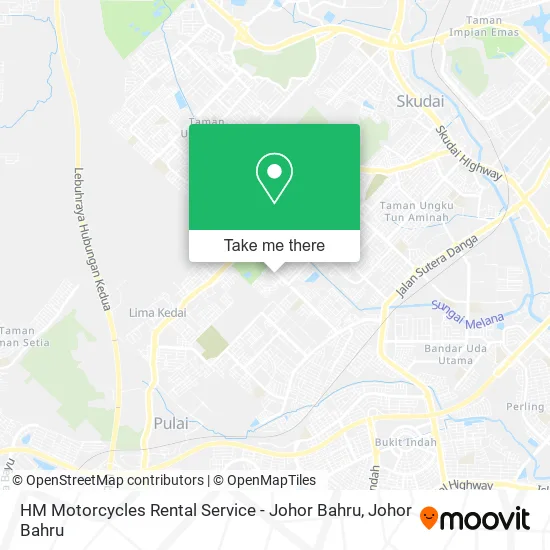 HM Motorcycles Rental Service - Johor Bahru map