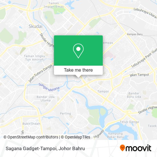 Sagana Gadget-Tampoi map