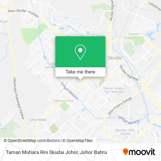 Taman Mutiara Rini Skudai Johor map