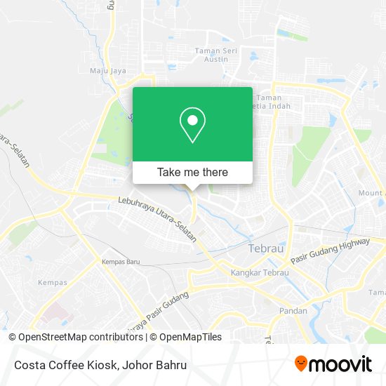 Costa Coffee Kiosk map