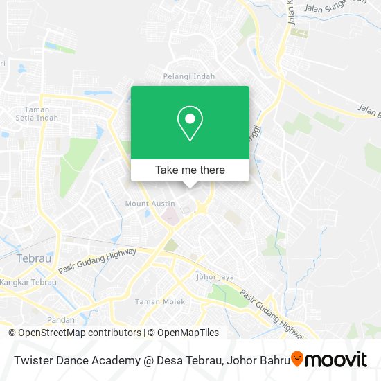 Twister Dance Academy @ Desa Tebrau map