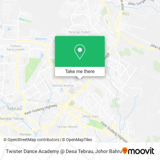 Twister Dance Academy @ Desa Tebrau map
