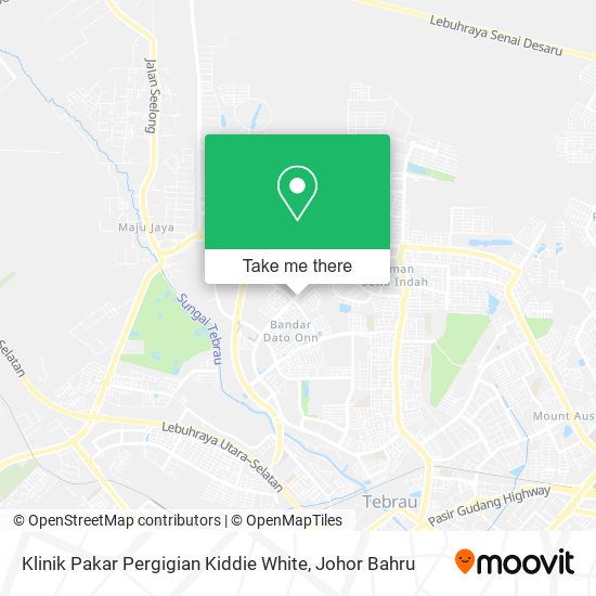 Klinik Pakar Pergigian Kiddie White map