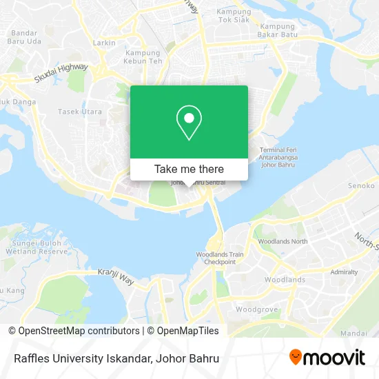 Raffles University Iskandar map