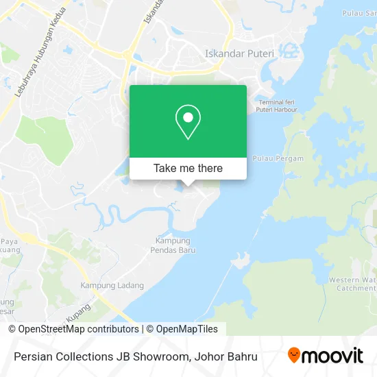 Persian Collections JB Showroom map