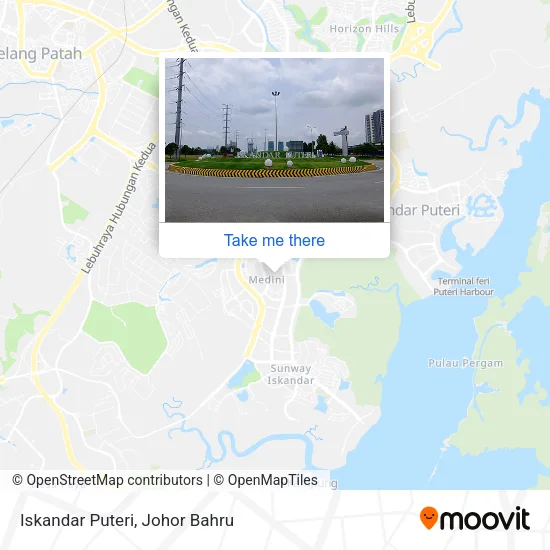 Iskandar Puteri map