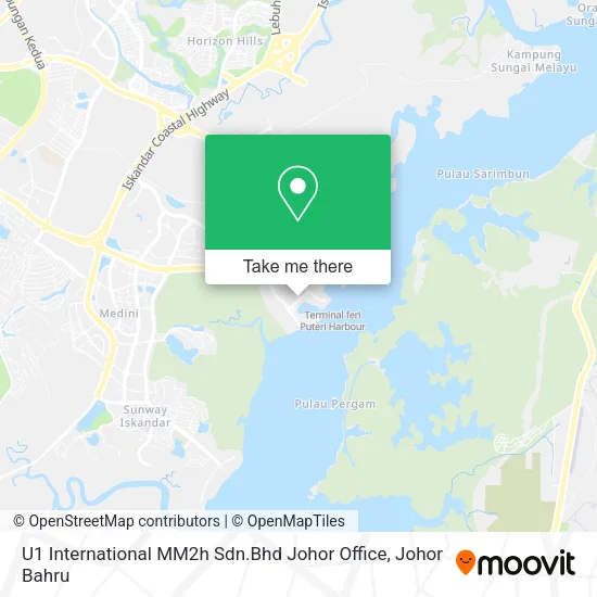 U1 International MM2h Sdn.Bhd Johor Office map