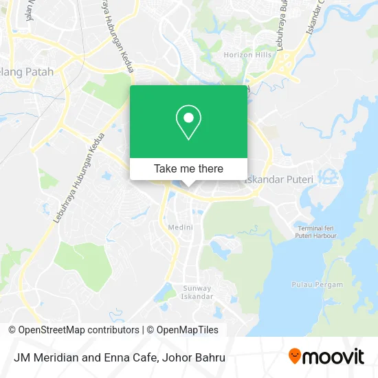 JM Meridian and Enna Cafe map