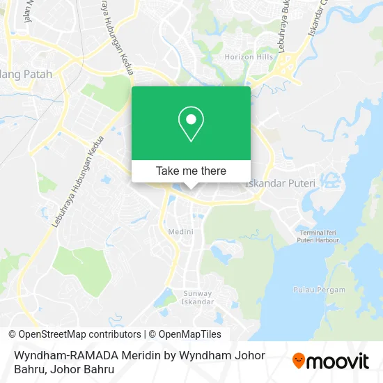Wyndham-RAMADA Meridin by Wyndham Johor Bahru map