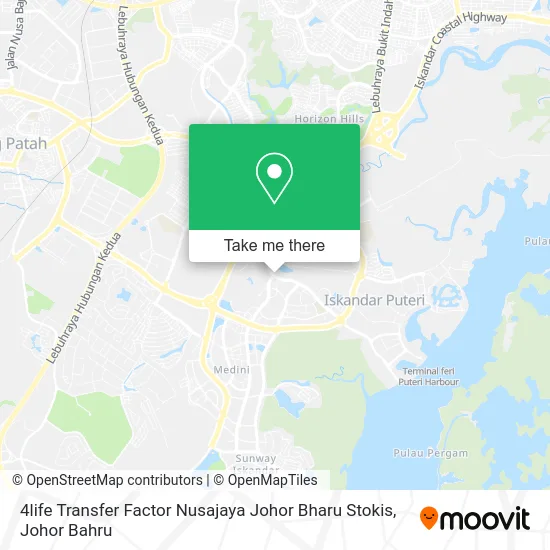 4life Transfer Factor Nusajaya Johor Bharu Stokis map