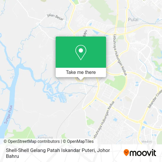 Shell-Shell Gelang Patah Iskandar Puteri map