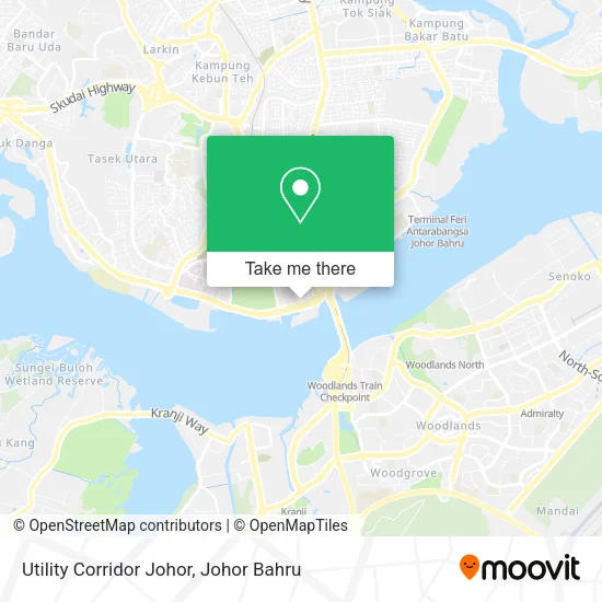 Utility Corridor Johor map