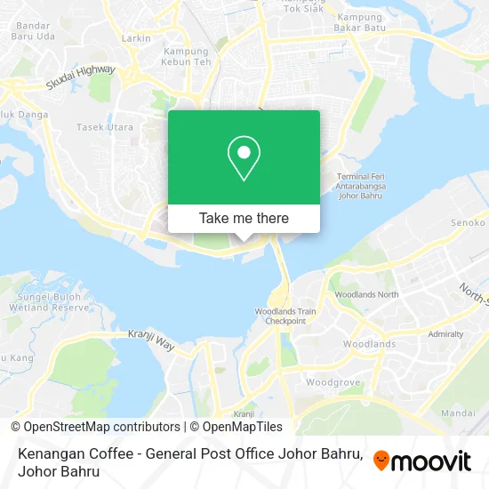 Kenangan Coffee - General Post Office Johor Bahru map