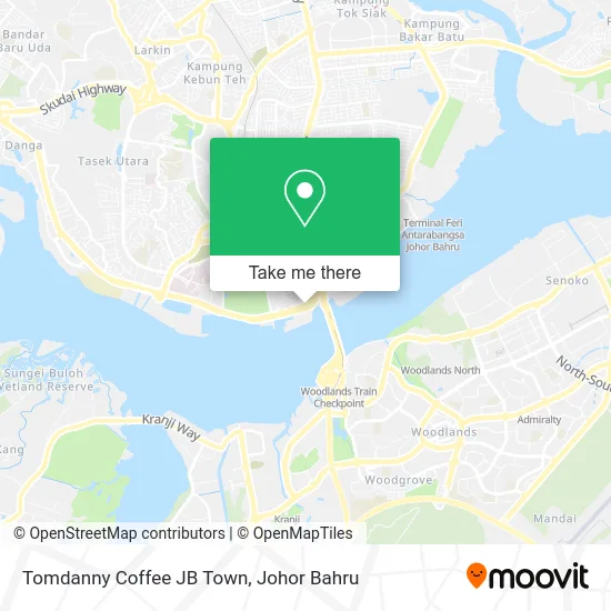 Tomdanny Coffee JB Town map