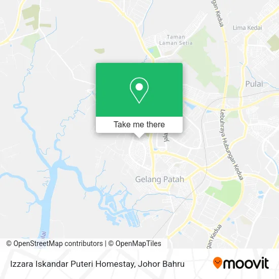 Izzara Iskandar Puteri Homestay map