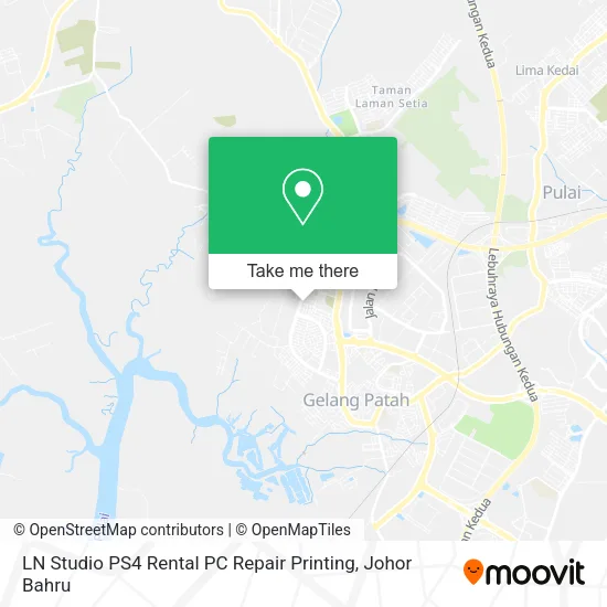 LN Studio PS4 Rental PC Repair Printing map