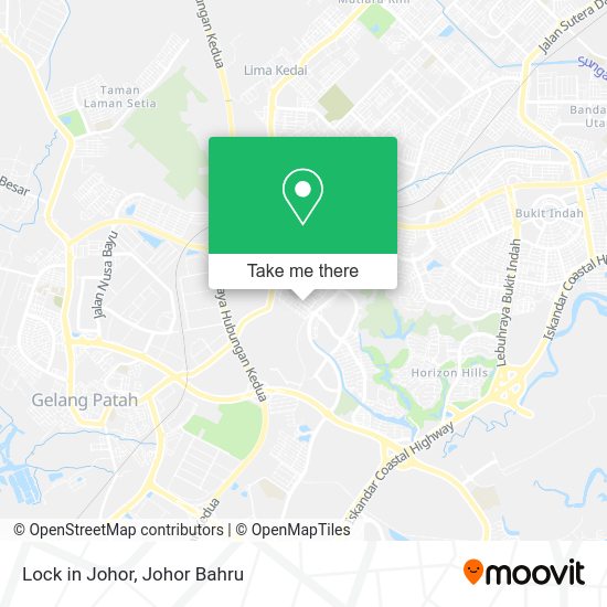 Lock in Johor map