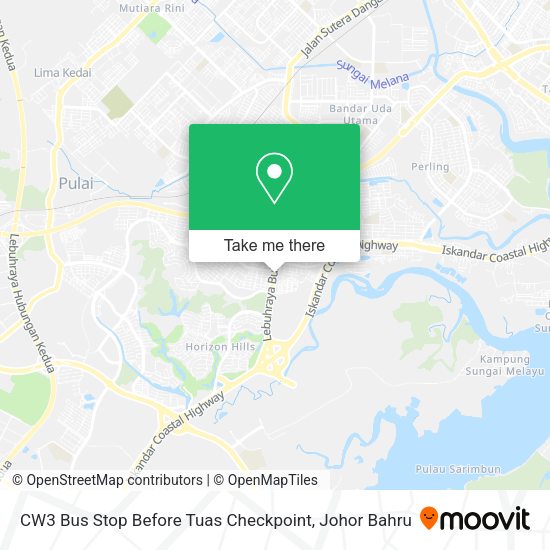 CW3 Bus Stop Before Tuas Checkpoint map