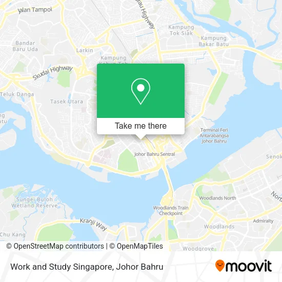 Work and Study Singapore map