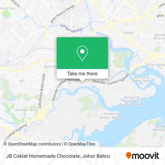 JB Coklat Homemade Chocolate map