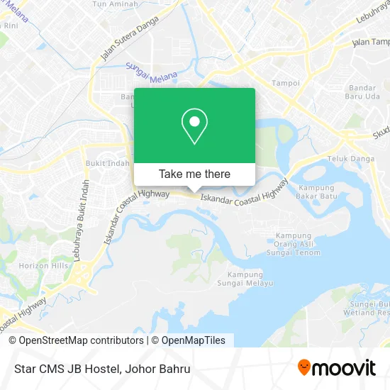Star CMS JB Hostel map