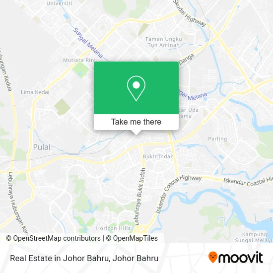 Real Estate in Johor Bahru map